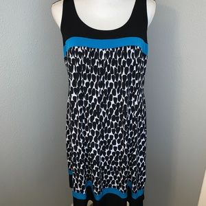 Blue, Black and White Sundress